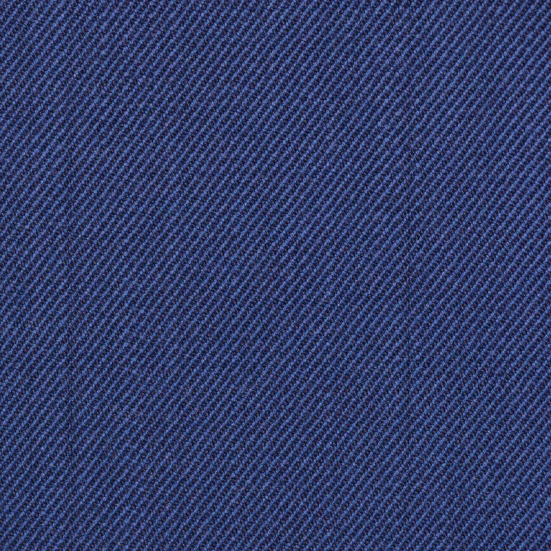 Medium Blue Plain Twill Super 100's All Wool Suiting By Holland & Sherry