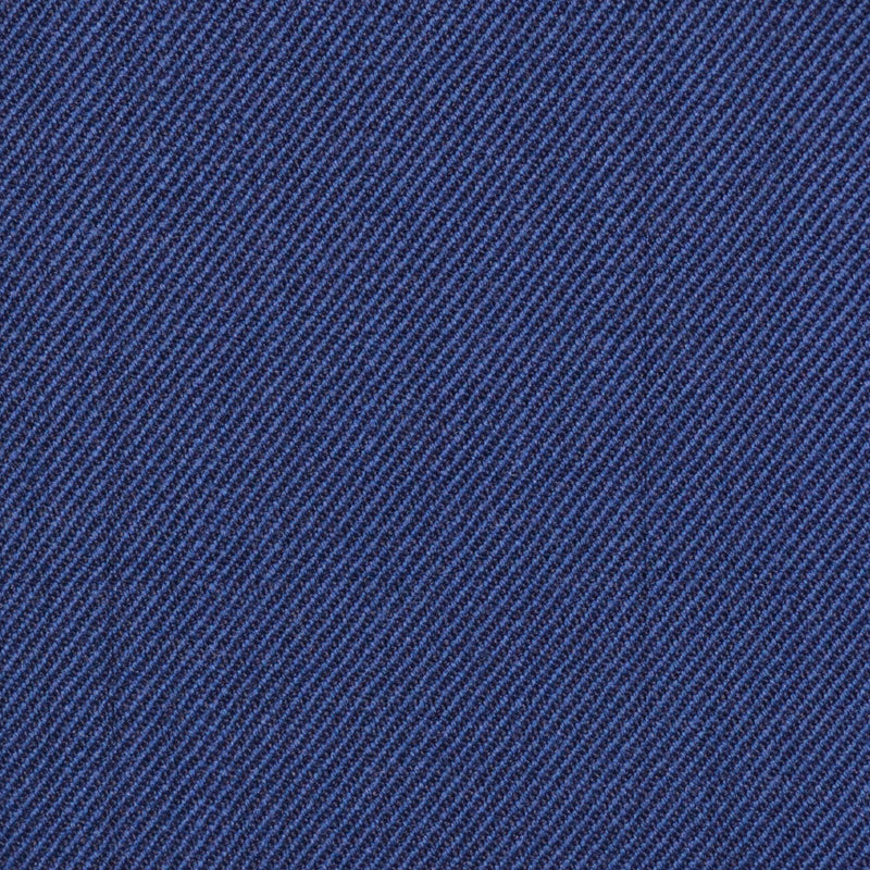 Medium Blue Plain Twill Super 100's All Wool Suiting By Holland & Sherry