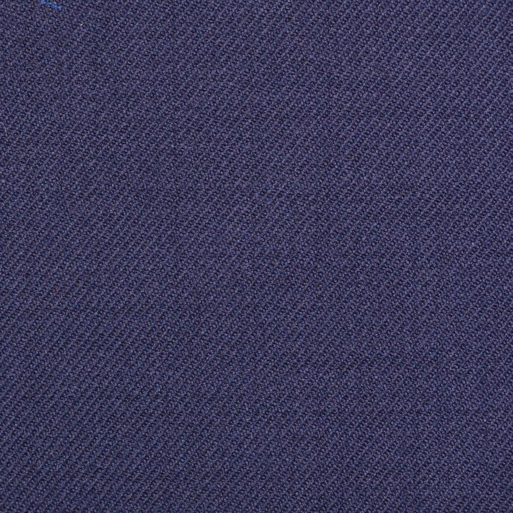 Bright Navy Blue Plain Twill Super 100's All Wool Suiting By Holland & Sherry
