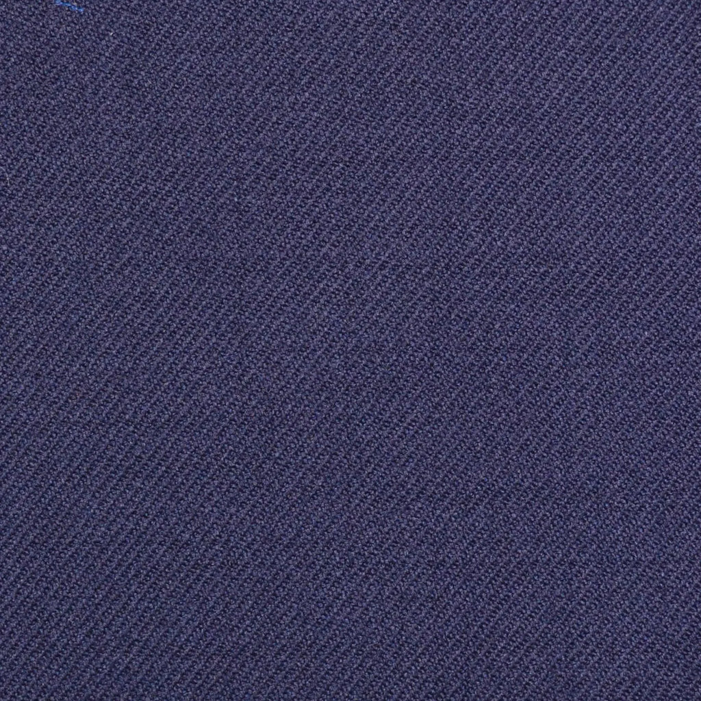 Bright Navy Blue Plain Twill Super 100's All Wool Suiting By Holland & Sherry