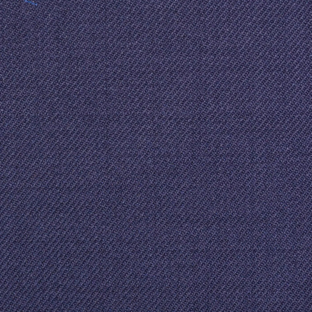 Bright Navy Blue Plain Twill Super 100's All Wool Suiting By Holland & Sherry