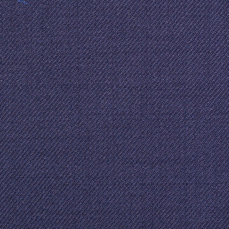 Bright Navy Blue Plain Twill Super 100's All Wool Suiting By Holland & Sherry