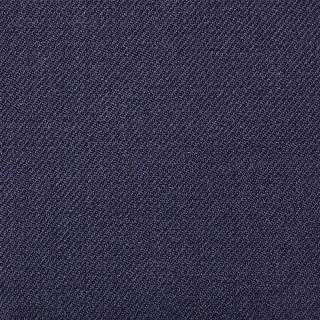 Navy Blue Plain Twill Super 100's All Wool Suiting By Holland & Sherry