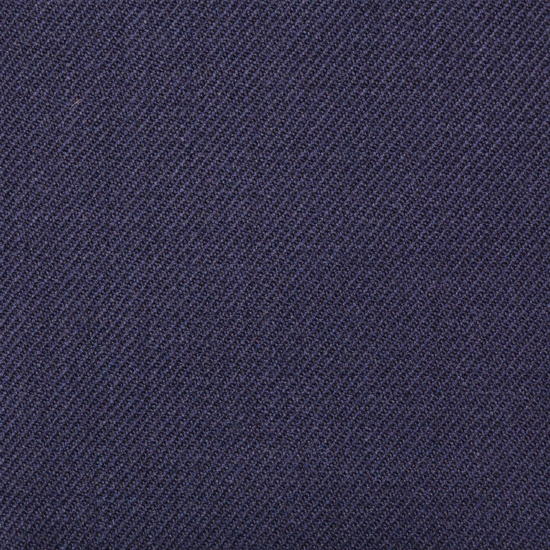 Navy Blue Plain Twill Super 100's All Wool Suiting By Holland & Sherry