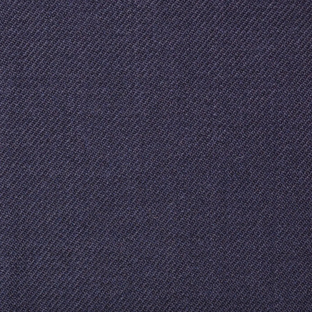 Dark Navy Blue Plain Twill Super 100's All Wool Suiting By Holland & Sherry