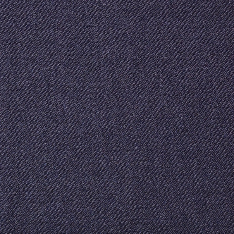 Dark Navy Blue Plain Twill Super 100's All Wool Suiting By Holland & Sherry