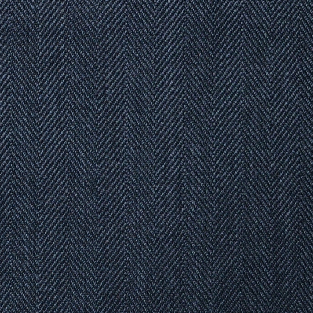 Dark Grey Herringbone Super 100's All Wool Suiting By Holland & Sherry