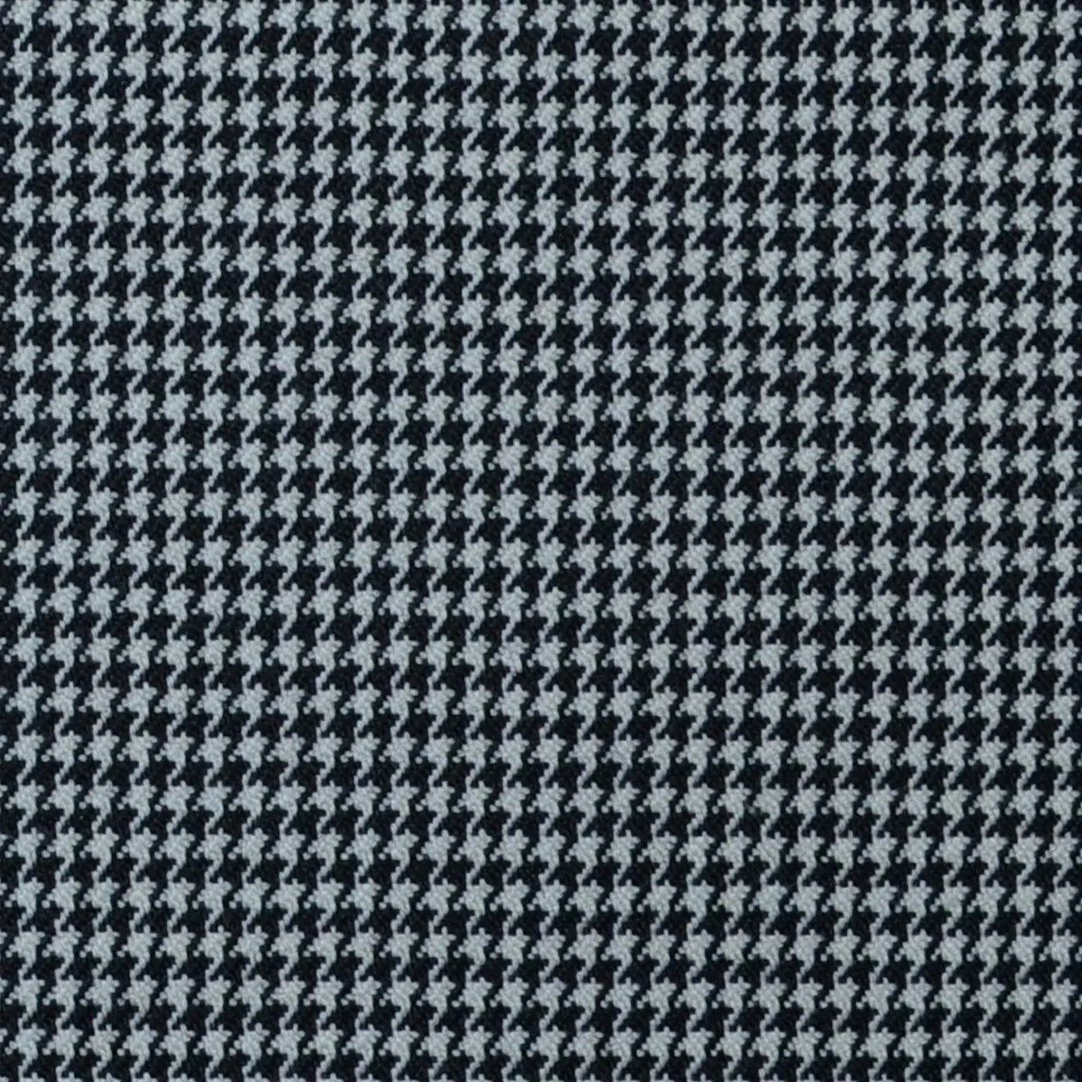 Black and White Small Dogtooth Check Super 100's All Wool Suiting By Holland & Sherry