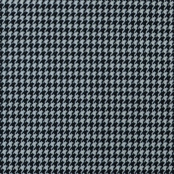 Black and White Small Dogtooth Check Super 100's All Wool Suiting By Holland & Sherry