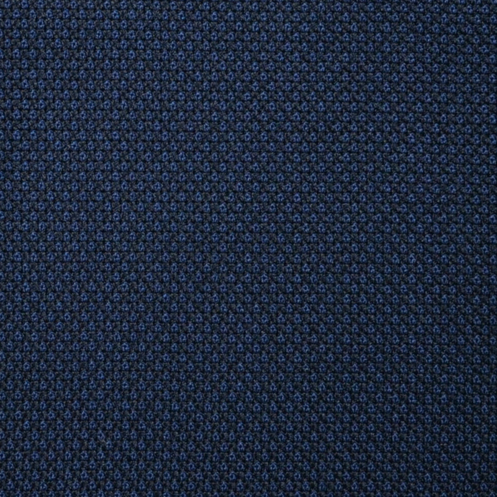 Dark Navy Blue Birdseye Super 100's All Wool Suiting By Holland & Sherry