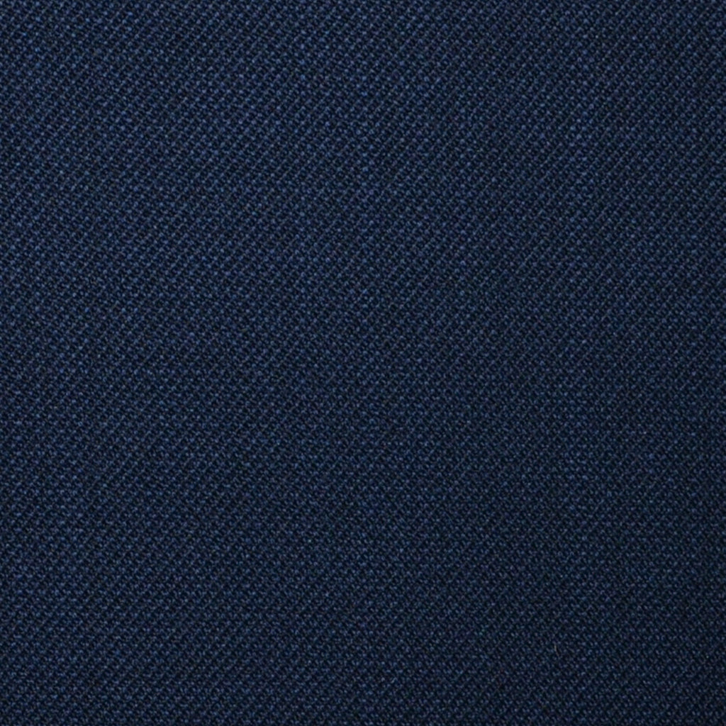 Navy Blue Sharkskin Super 100's All Wool Suiting By Holland & Sherry