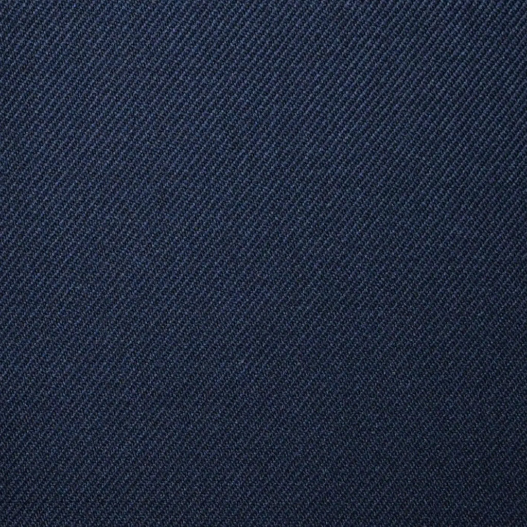 Dark Navy Blue Plain Twill Super 100's All Wool Suiting By Holland & Sherry