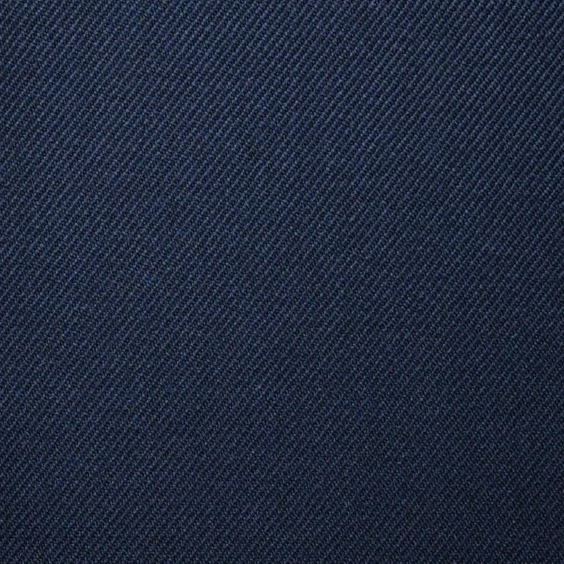 Dark Navy Blue Plain Twill Super 100's All Wool Suiting By Holland & Sherry