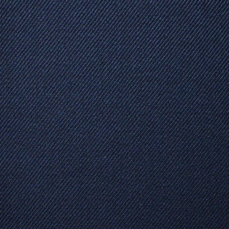 Dark Navy Blue Plain Twill Super 100's All Wool Suiting By Holland & Sherry