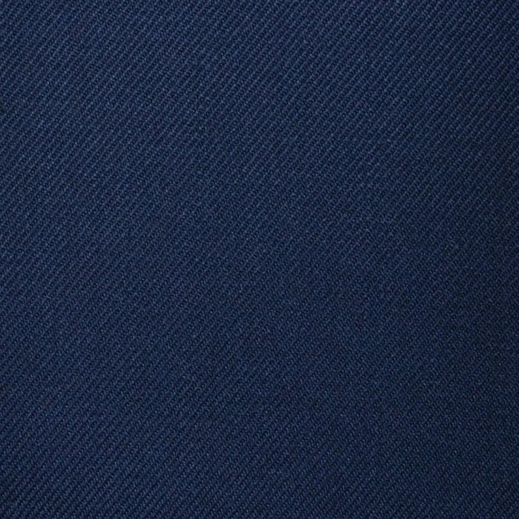 Bright Navy Blue Plain Twill Super 100's All Wool Suiting By Holland & Sherry