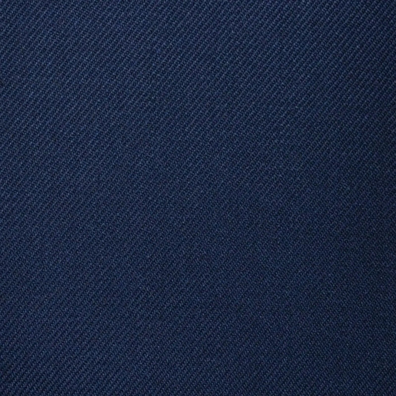 Bright Navy Blue Plain Twill Super 100's All Wool Suiting By Holland & Sherry