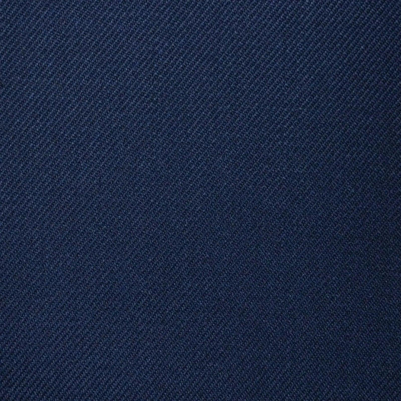 Bright Navy Blue Plain Twill Super 100's All Wool Suiting By Holland & Sherry