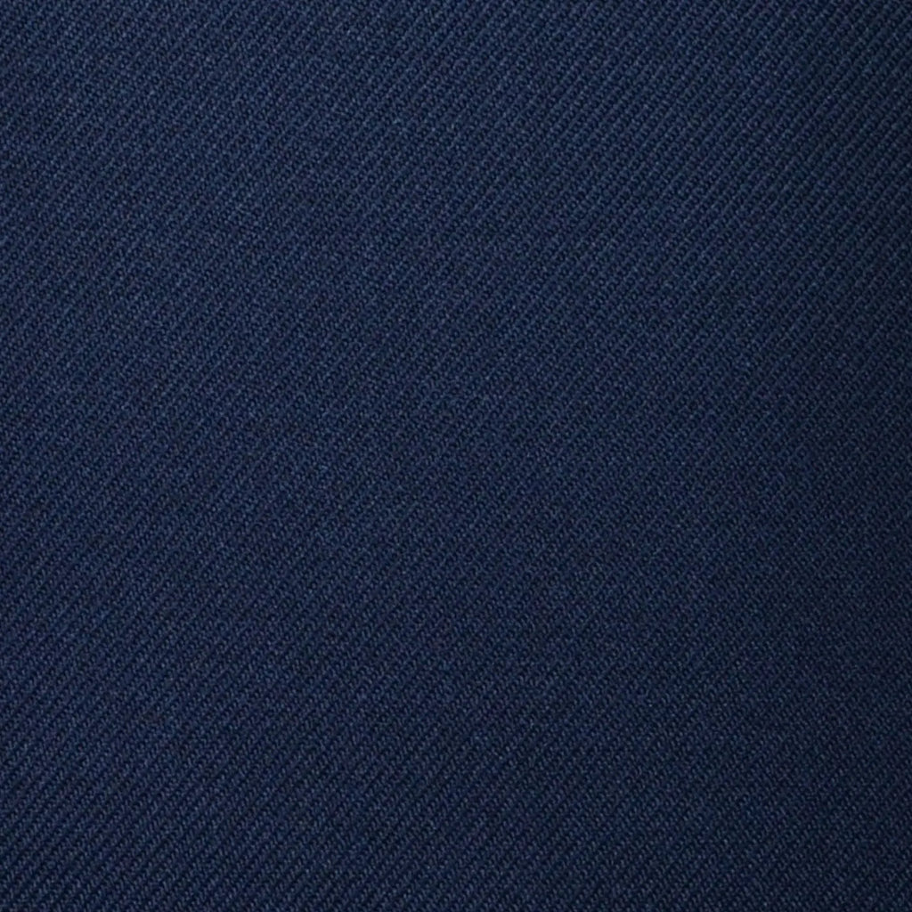 Navy Blue Plain Twill Super 100's All Wool Suiting By Holland & Sherry