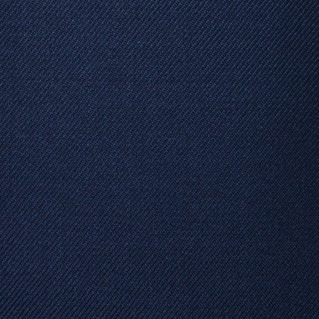 Navy Blue Plain Twill Super 100's All Wool Suiting By Holland & Sherry