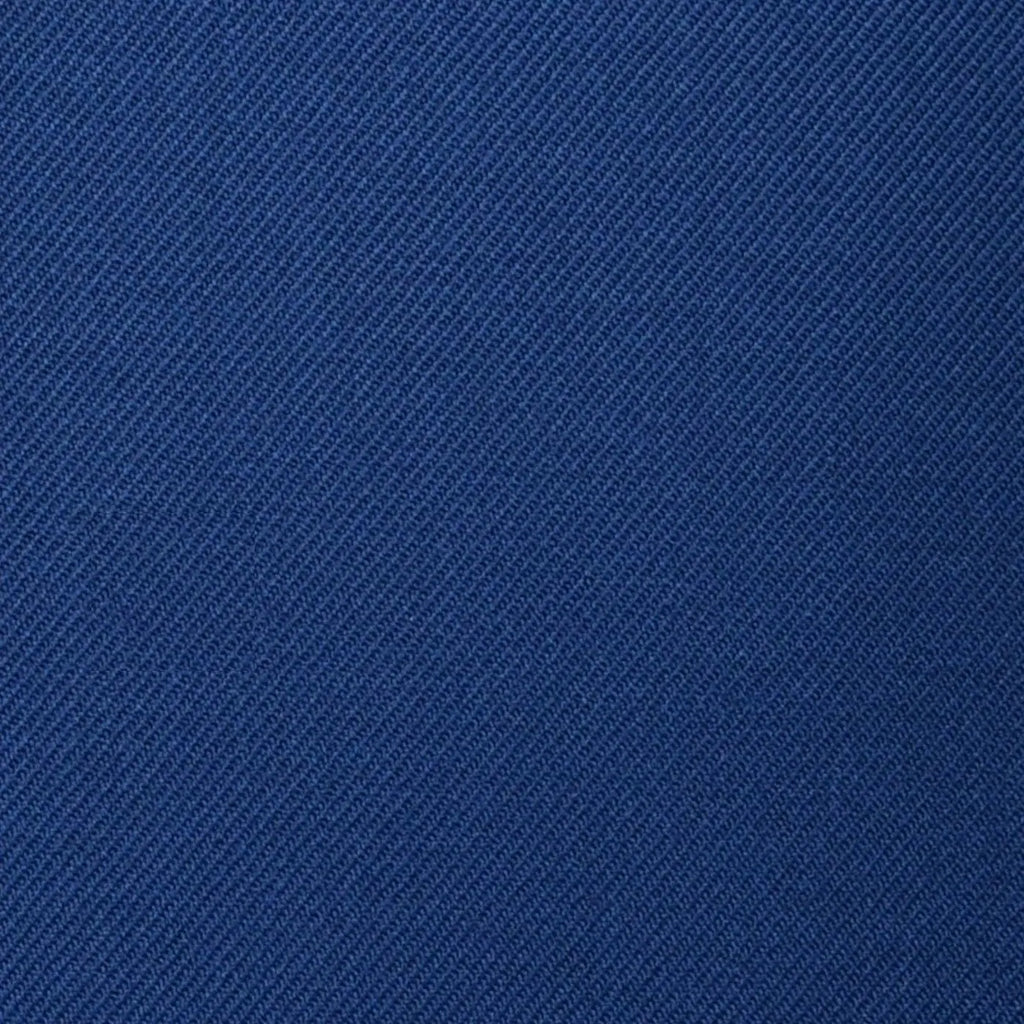 Medium Blue Plain Twill Super 100's All Wool Suiting By Holland & Sherry