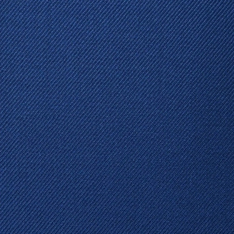 Medium Blue Plain Twill Super 100's All Wool Suiting By Holland & Sherry