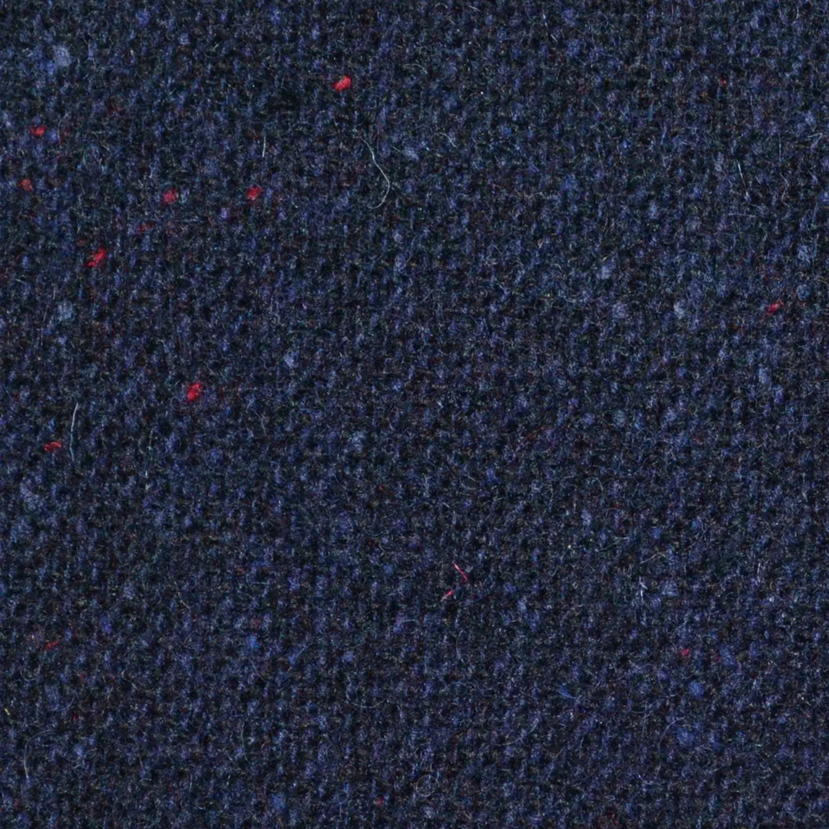 Dark Navy Blue All Wool Irish Donegal Tweed