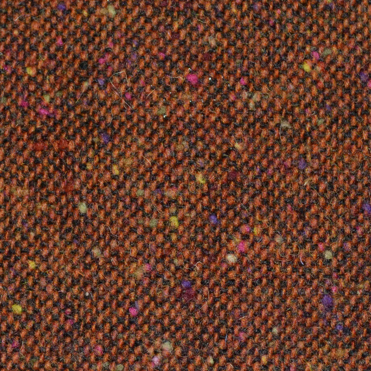 Orange All Wool Irish Donegal Tweed