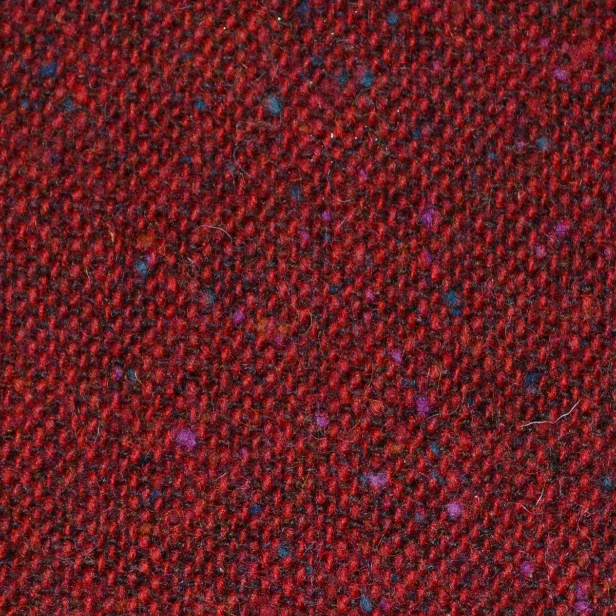 Red All Wool Irish Donegal Tweed