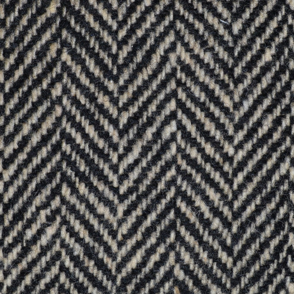Light Brown and Black Herringbone All Wool Irish Donegal Tweed Coating