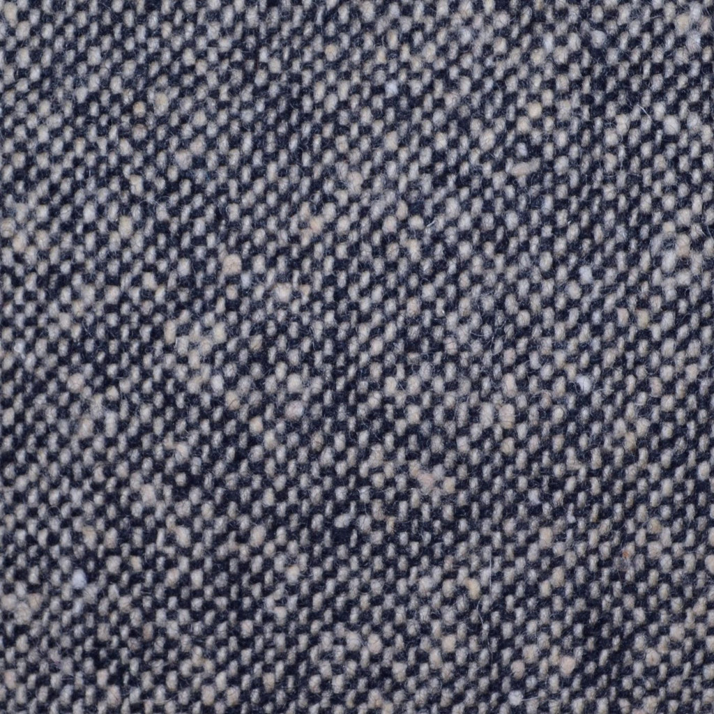 Light Grey and Navy Blue All Wool Irish Donegal Tweed Coating