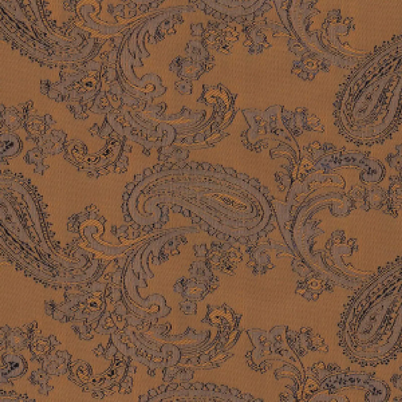 Bronze Paisley Poly/Viscose Lining