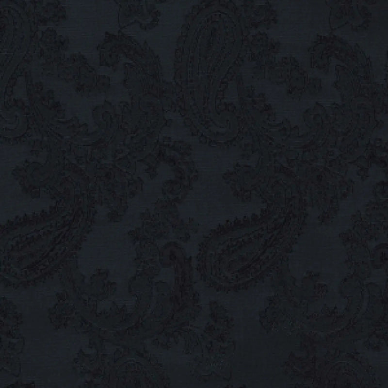 Black Paisley Poly/Viscose Lining