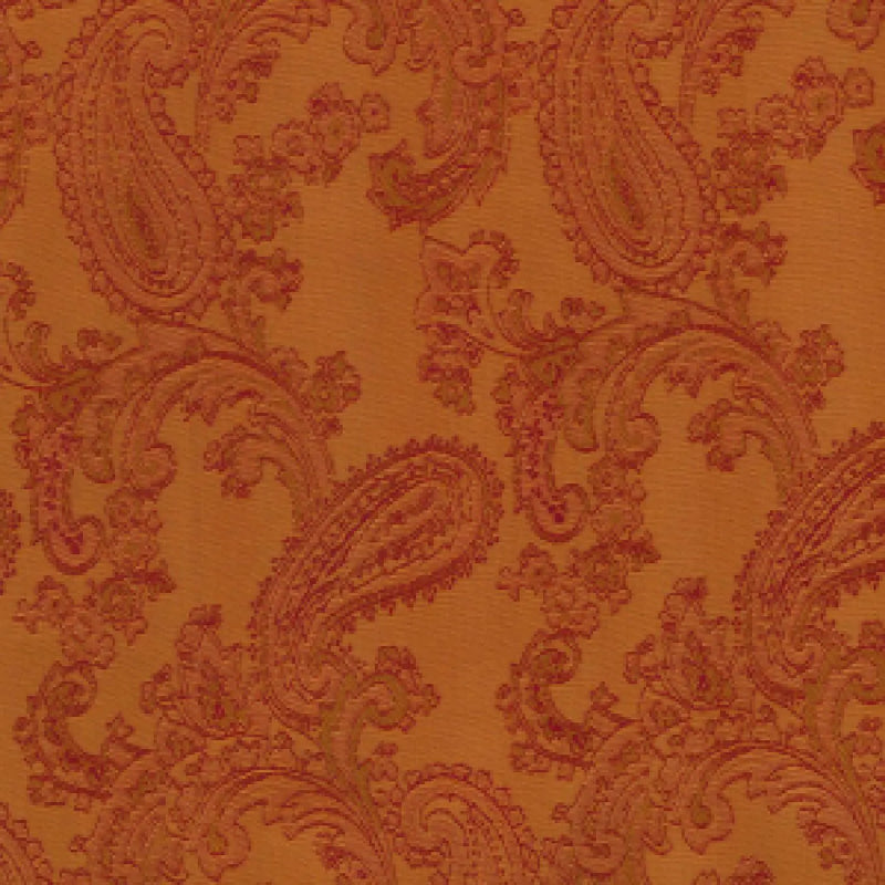 Rust Paisley Poly/Viscose Lining