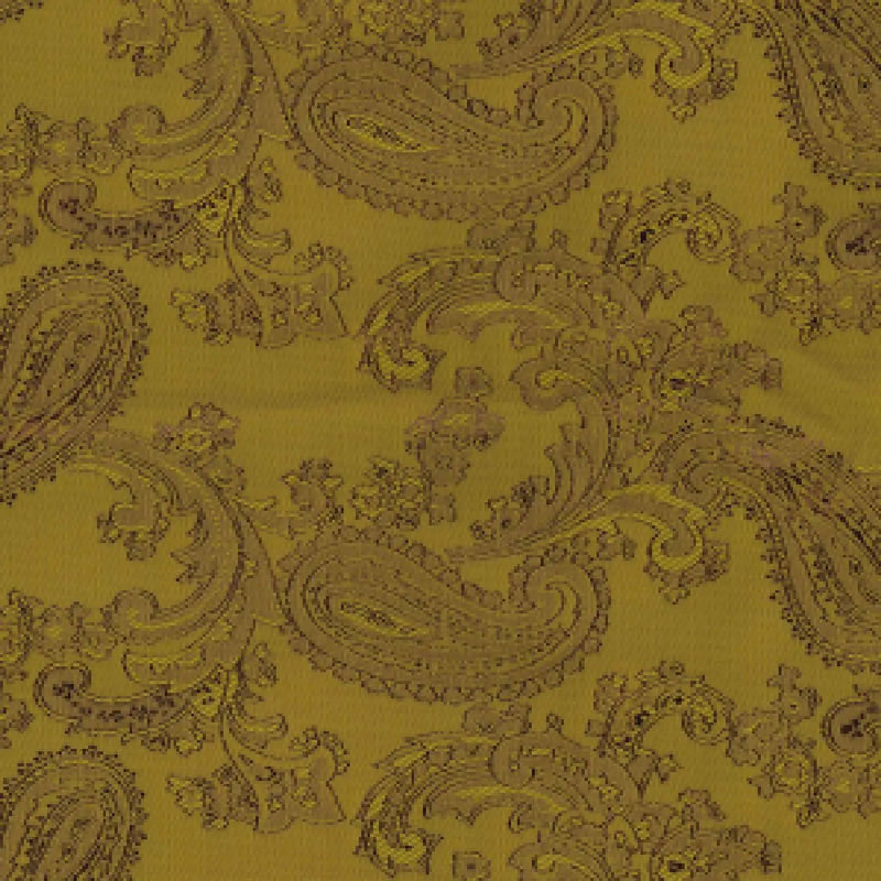 Old Gold Paisley Poly/Viscose Lining