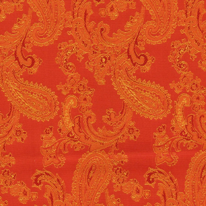 Orange Paisley Poly/Viscose Lining