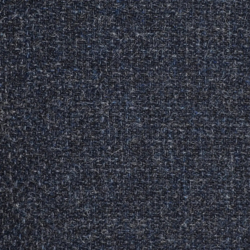 Medium Blue/Grey and Dark Blue Basket Weave Tweed - 2.00 Metres