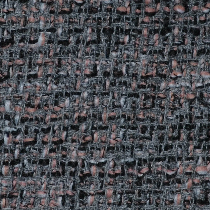 Grey, Black & Pink Check Wool & Mohair Boucle Jacketing