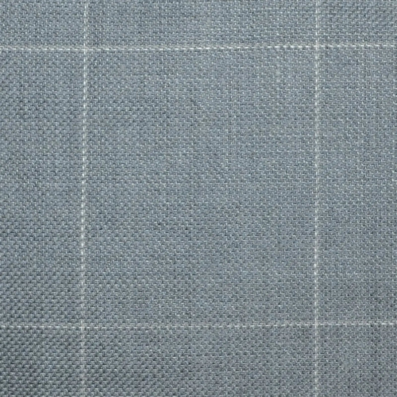 Medium Grey Pick and Pick with Cream & Tan Window Pane Check Wool & Linen