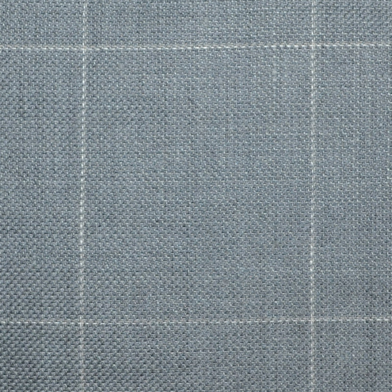Medium Grey Pick and Pick with Cream & Tan Window Pane Check Wool & Linen