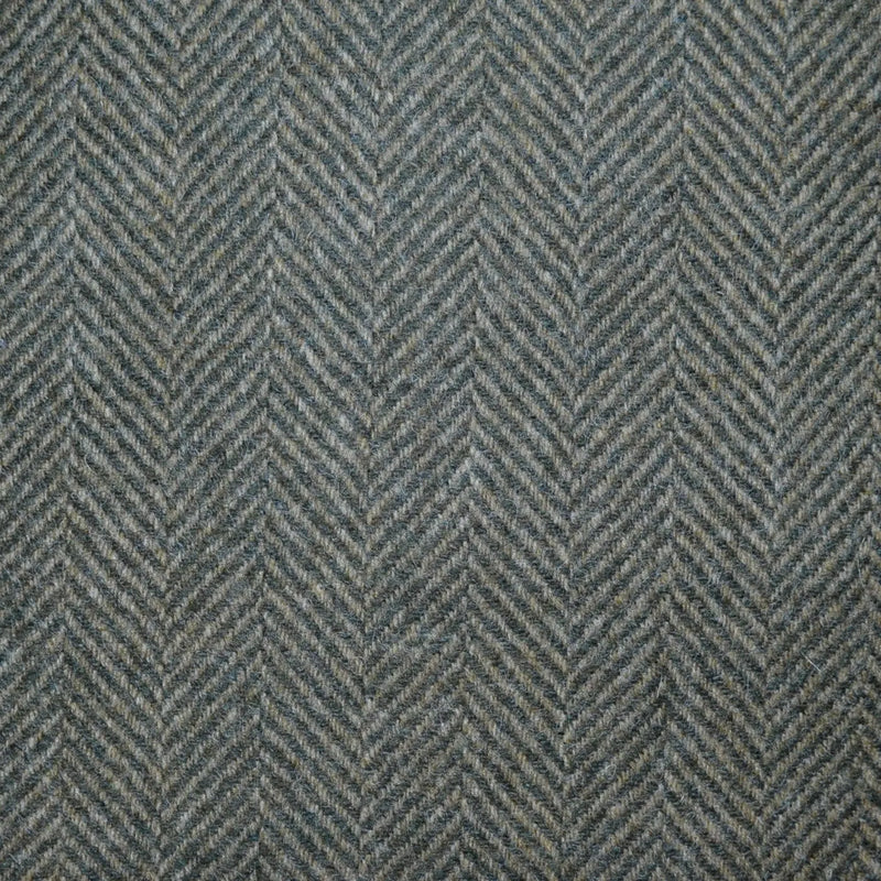 Light Brown and Olive Green All Wool Herringbone Coating