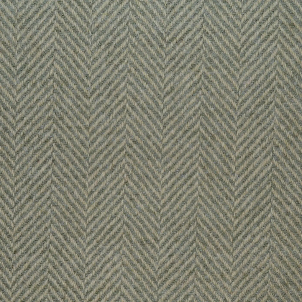 Beige and Apple Green All Wool Herringbone Coating