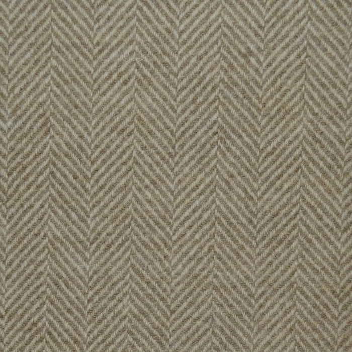 Beige and Straw All Wool Herringbone Coating