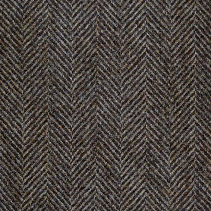 Light Brown and Chocolate All Wool Herringbone Coating