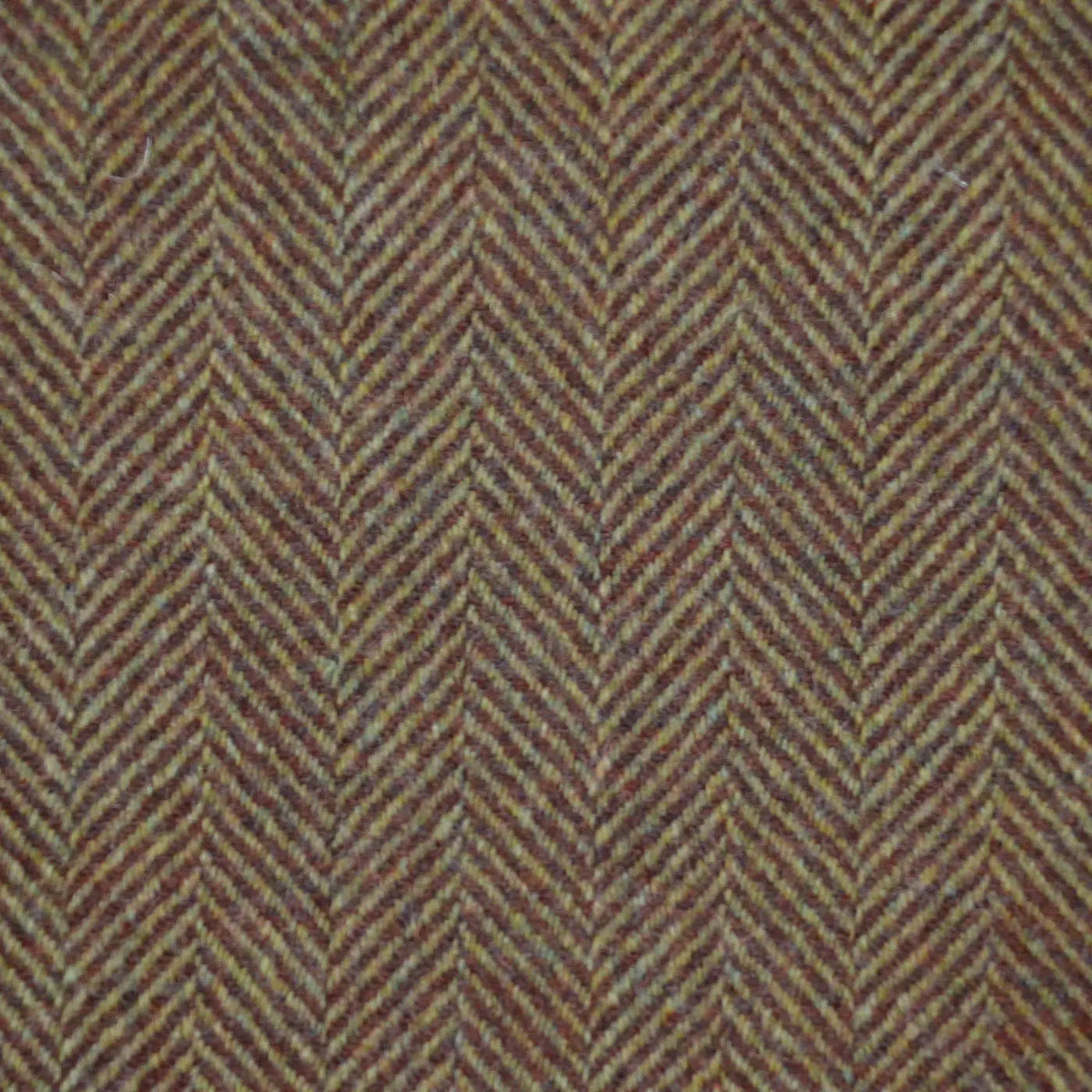 Light Brown and Rust All Wool Herringbone Coating