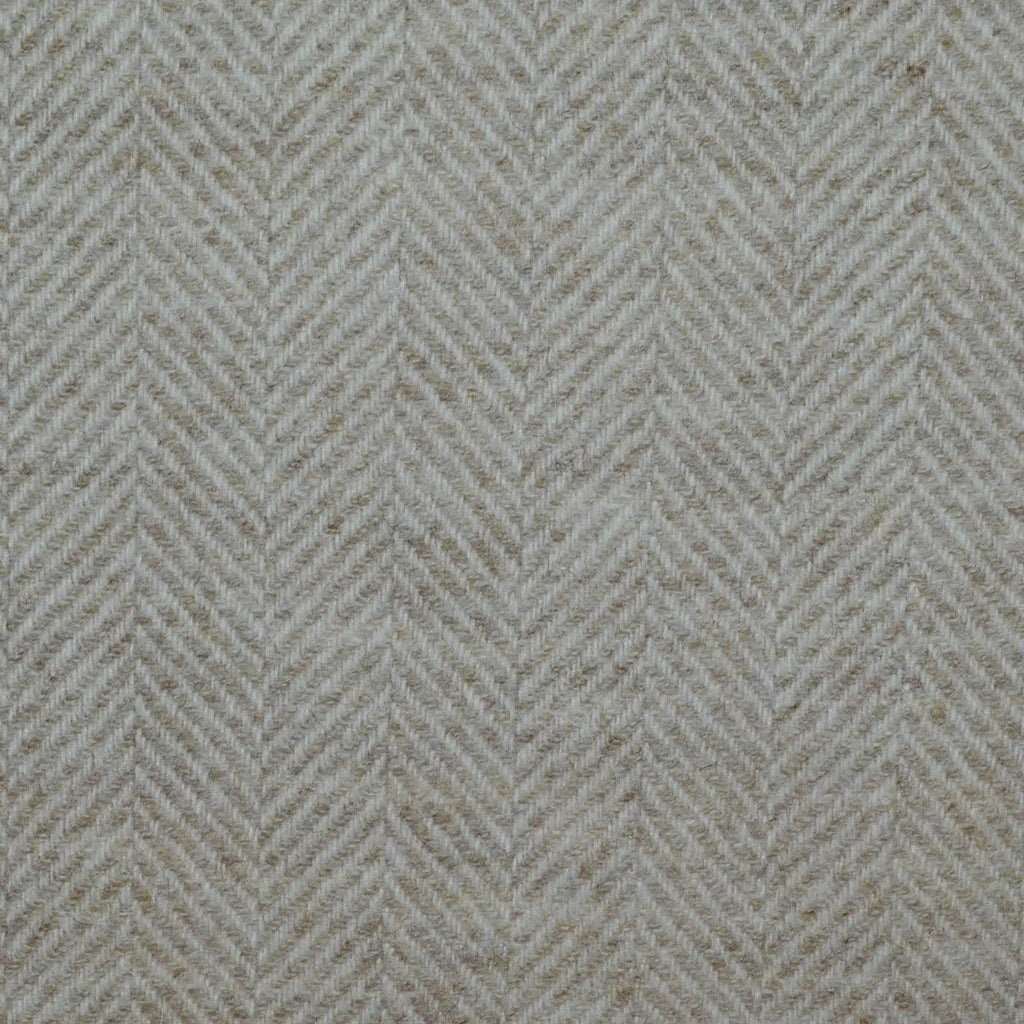 Cream and Stone All Wool Herringbone Coating