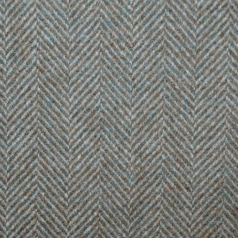 Natural and Litchen All Wool Herringbone Coating