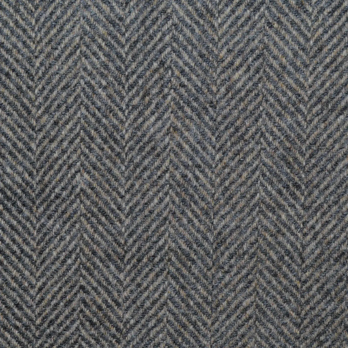 Vintage Grey and Steel All Wool Herringbone Coating