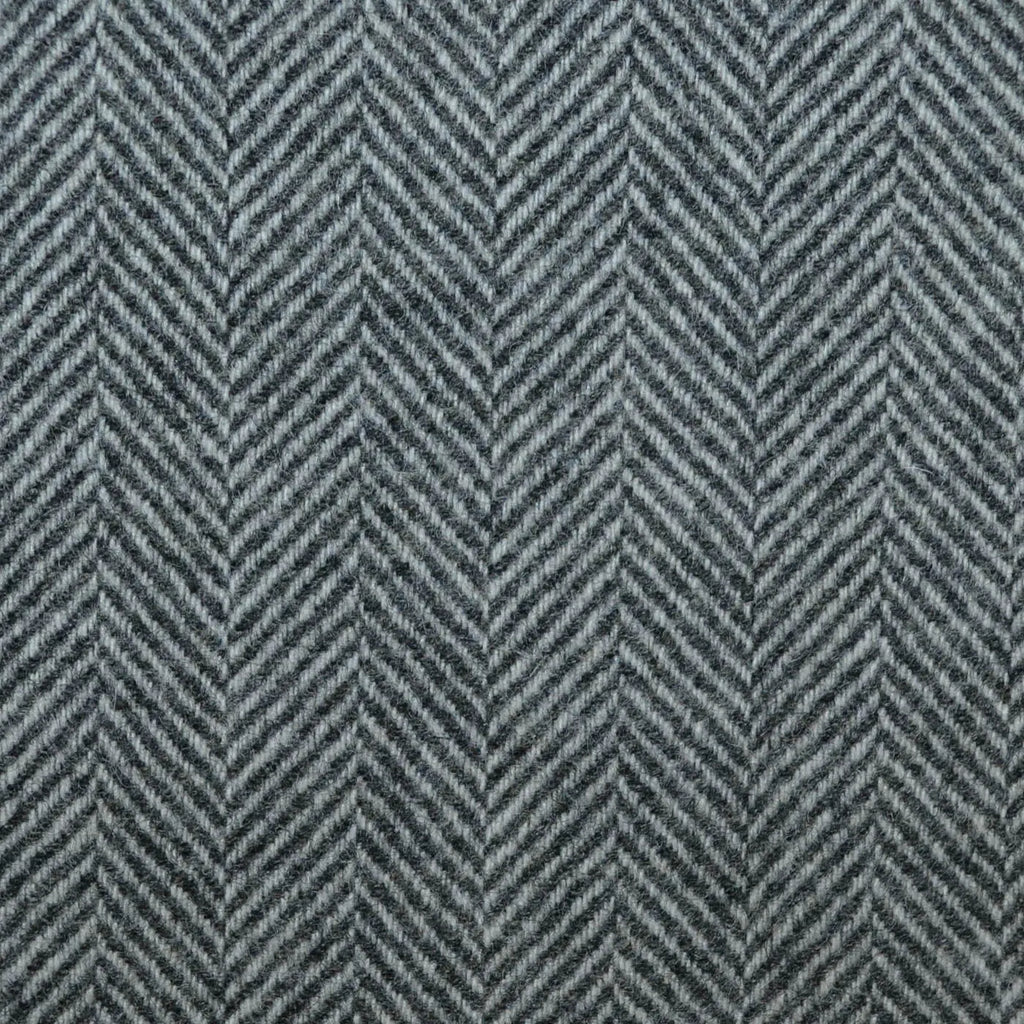 Graphite and Steel All Wool Herringbone Coating