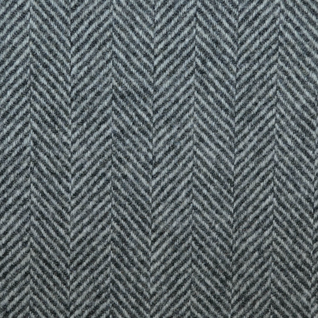 Graphite and Steel All Wool Herringbone Coating