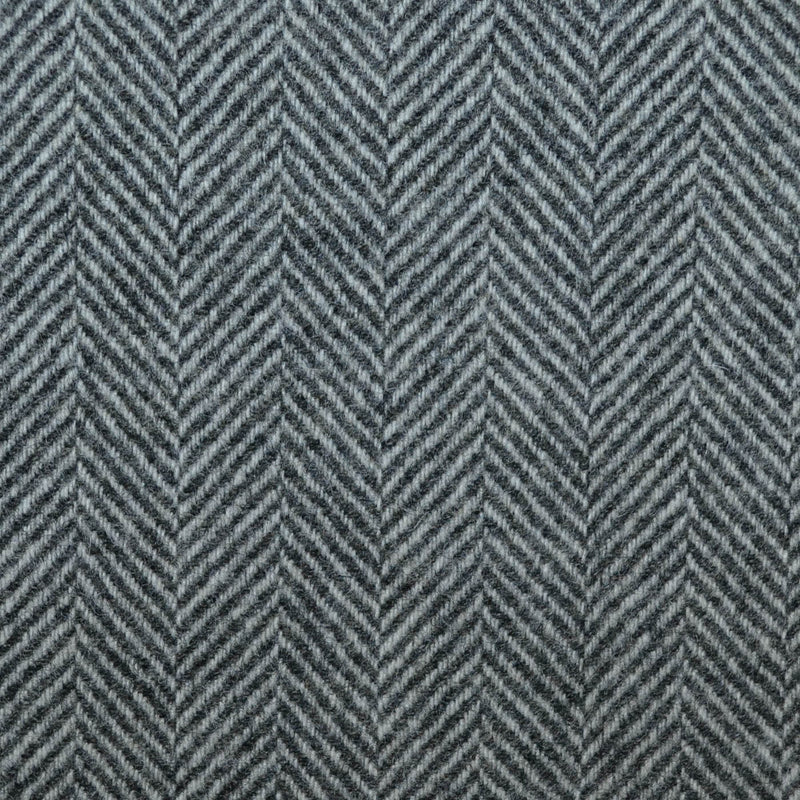 Graphite and Steel All Wool Herringbone Coating